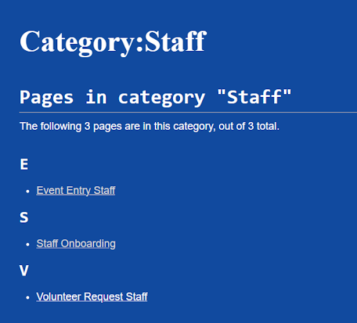 Category:Staff display