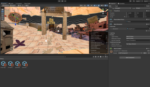Cardboard Paradise in the Unity editor