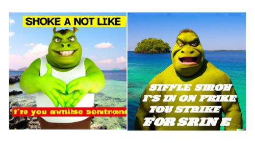 Two Shrek memes