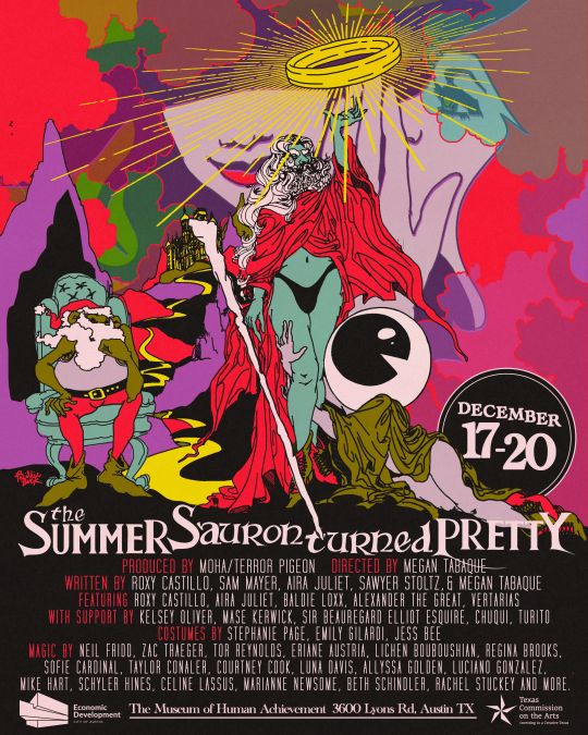 Poster for The Summer Sauron Turned Pretty, designed by Billie Buck.