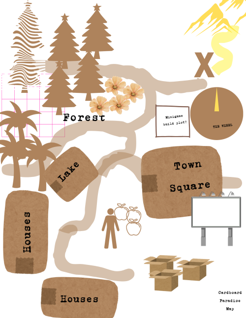 A map of Cardboard Paradise
